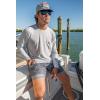 imageHUK Mens Waypoint Long Sleeve Performance TShirt 50 UPFOyster