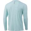 imageHUK Mens Waypoint Long Sleeve Performance TShirt 50 UPFRunning Lakes  Beach Glass