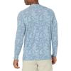 imageHUK Mens Waypoint Long Sleeve Performance TShirt 50 UPFRunning Lakes  Titanium Blue