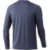 imageHUK Mens Waypoint Long Sleeve Performance TShirt 50 UPFSargasso Sea