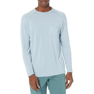 imageHUK Mens Waypoint Long Sleeve Performance TShirt 50 UPFBlue Fog