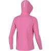 imageHUK Boys Icon X Hoodie Fishing Shirt with Sun Protection for KidsNeon Coral