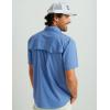 imageHUK Diamond Back Solid Short Sleeve Button Fishing Shirt for MenQuiet Harbor