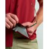 imageHUK Diamond Back Solid Short Sleeve Button Fishing Shirt for MenScarlet Blaze