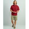 imageHUK Diamond Back Solid Short Sleeve Button Fishing Shirt for MenScarlet Blaze