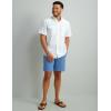 imageHUK Diamond Back Solid Short Sleeve Button Fishing Shirt for MenWhite