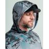 imageHUK Mens Cold Front Hoodie Performance Fishing Layering Hooded ShirtKc  Night Owl