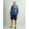 imageHUK Mens Cold Front Hoodie Performance Fishing Layering Hooded ShirtQuiet Harbor