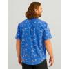 imageHUK Mens Kc Scott Patterned Kona Performance Button Down ShirtKc  Ocean Blue
