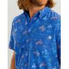 imageHUK Mens Kc Scott Patterned Kona Performance Button Down ShirtKc  Ocean Blue