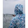 imageHUK Mens Kc Scott Patterned Pursuit Hoodie Hooded Fishing ShirtApex Vert  Marine Blue