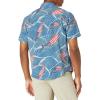 imageHUK Mens Kona Short Sleeve Shirt  Performance Button DownAmericana