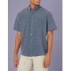 imageHUK Mens Kona Short Sleeve Shirt  Performance Button DownLure Splash  Black