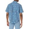 imageHUK Mens Kona Short Sleeve Shirt  Performance Button DownMarlin Mahem  Sargasso Sea