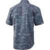 imageHUK Mens Kona Short Sleeve Shirt  Performance Button DownMedium Teal