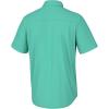 imageHUK Mens Kona Solid Short Sleeve Fishing Button Down ShirtBermuda