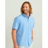 imageHUK Mens Kona Solid Short Sleeve Fishing Button Down ShirtMarolina Blue