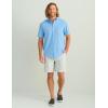 imageHUK Mens Kona Solid Short Sleeve Fishing Button Down ShirtMarolina Blue