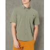 imageHUK Mens Kona Solid Short Sleeve Fishing Button Down ShirtMoss