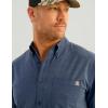 imageHUK Mens Kona Solid Short Sleeve Fishing Button Down ShirtNaval Academy