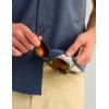 imageHUK Mens Kona Solid Short Sleeve Fishing Button Down ShirtNaval Academy