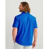 imageHUK Mens Kona Solid Short Sleeve Fishing Button Down ShirtOcean Blue
