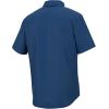 imageHUK Mens Kona Solid Short Sleeve Fishing Button Down ShirtSet Sail