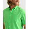 imageHUK Mens Kona Solid Short Sleeve Fishing Button Down ShirtSummer Green