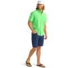 imageHUK Mens Kona Solid Short Sleeve Fishing Button Down ShirtSummer Green