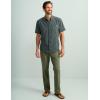 imageHUK Mens Kona Solid Short Sleeve Fishing Button Down ShirtVolcanic Ash