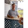 imageHUK Mens Pursuit Pattern Performance Short Sleeve Polo ShirtKc Scott  Marolina Blue