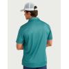 imageHUK Mens Pursuit Pattern Performance Short Sleeve Polo ShirtKc Scott  Storm Blue