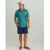 imageHUK Mens Pursuit Pattern Performance Short Sleeve Polo ShirtKc Scott  Storm Blue