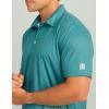 imageHUK Mens Pursuit Pattern Performance Short Sleeve Polo ShirtKc Scott  Storm Blue