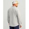imageHUK Mens Standard A1A Woven Performance Long Sleeve Button Harbor Mist
