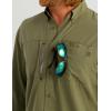 imageHUK Mens Standard A1A Woven Performance Long Sleeve Button Moss