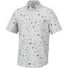imageHUK Mens Kc Scott Patterned Kona Performance Button Down ShirtBeach Freedom  Harbor Mist