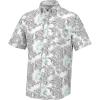 imageHUK Mens Kc Scott Patterned Kona Performance Button Down ShirtDesert Rose  White