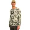 imageHUK Mens Kc Scott Patterned Pursuit Hoodie Hooded Fishing ShirtApex Vert Fade  Moss