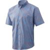 imageHUK Mens Kona Short Sleeve Shirt  Performance Button DownMilky Blue