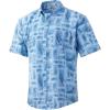 imageHUK Mens Kona Short Sleeve Shirt  Performance Button DownStamped  Offshore