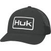 imageHUK Youth Trucker AntiGlare Snapback Fishing Hat for KidsHuk Logo  Black