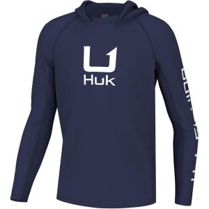 imageHUK Boys Icon X Hoodie Fishing Shirt with Sun Protection for KidsNaval Academy