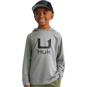 imageHUK Boys Icon X Hoodie Fishing Shirt with Sun Protection for KidsNight Owl
