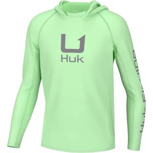imageHUK Boys Icon X Hoodie Fishing Shirt with Sun Protection for KidsPatina