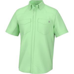 imageHUK Diamond Back Solid Short Sleeve Button Fishing Shirt for MenPatina