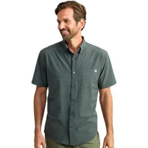 imageHUK Mens Kona Solid Short Sleeve Fishing Button Down ShirtVolcanic Ash