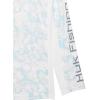 imageHUK Boys Icon X Pattern Hoodie Fishing Shirt with Hood for KidsInside Reef  Crystal Blue
