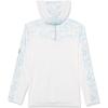 imageHUK Boys Icon X Pattern Hoodie Fishing Shirt with Hood for KidsInside Reef  Crystal Blue