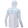 imageHUK Boys Icon X Pattern Hoodie Fishing Shirt with Hood for KidsInside Reef  Crystal Blue